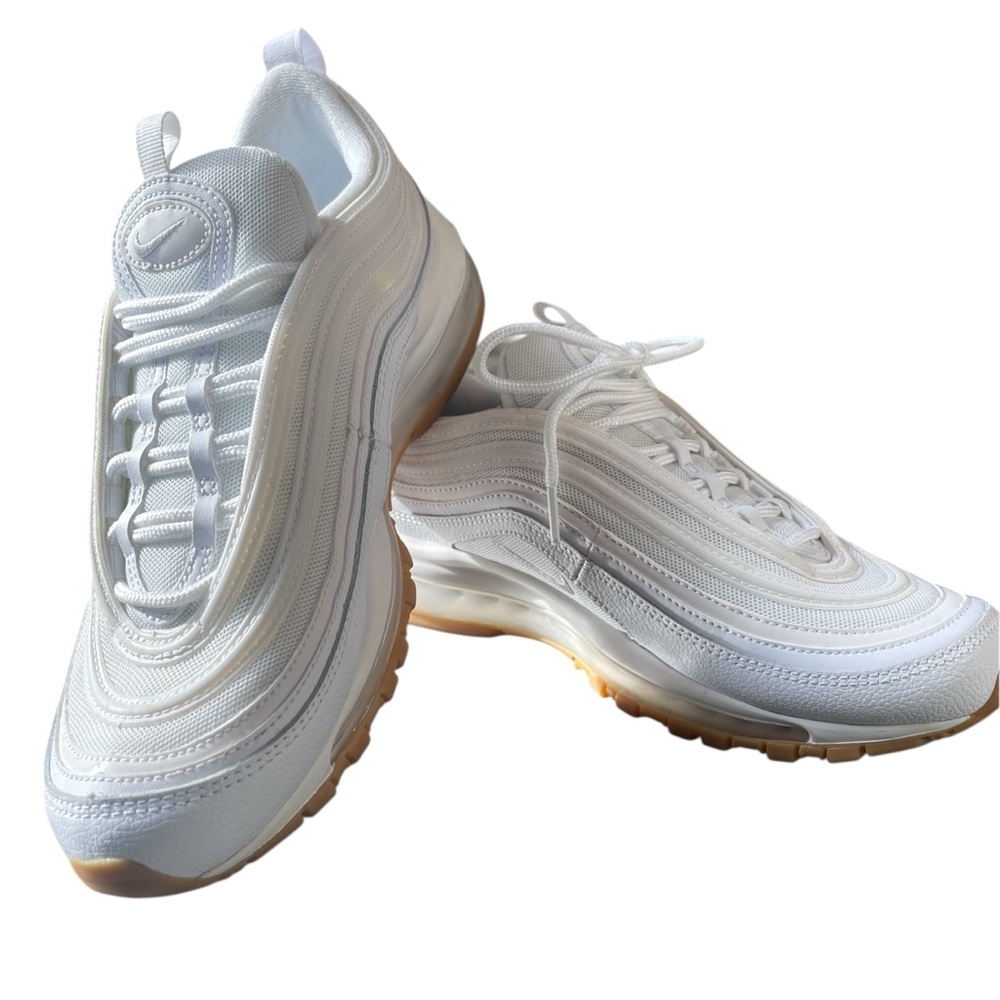 Nike Air Max 97 in White with Gum Sole | Men’s 8 / Women’s 9.5